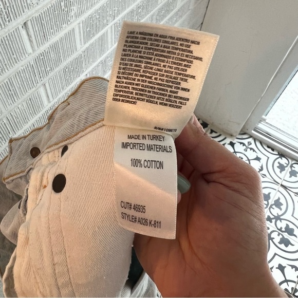 AGOLDE | Light Wash High Rise Shorts - Picture 4 of 5